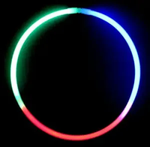 Tri-Color Glow Necklace - 50 pieces/tube