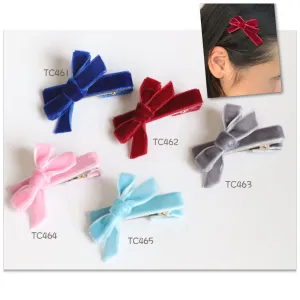 Velvet Hair Clips  (TC461-TC465)