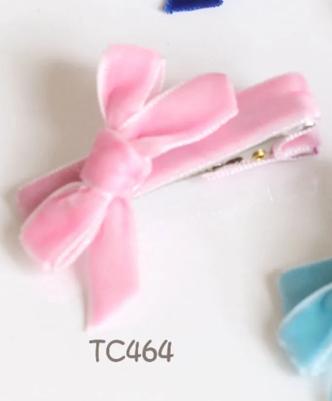 Velvet Hair Clips  (TC461-TC465)