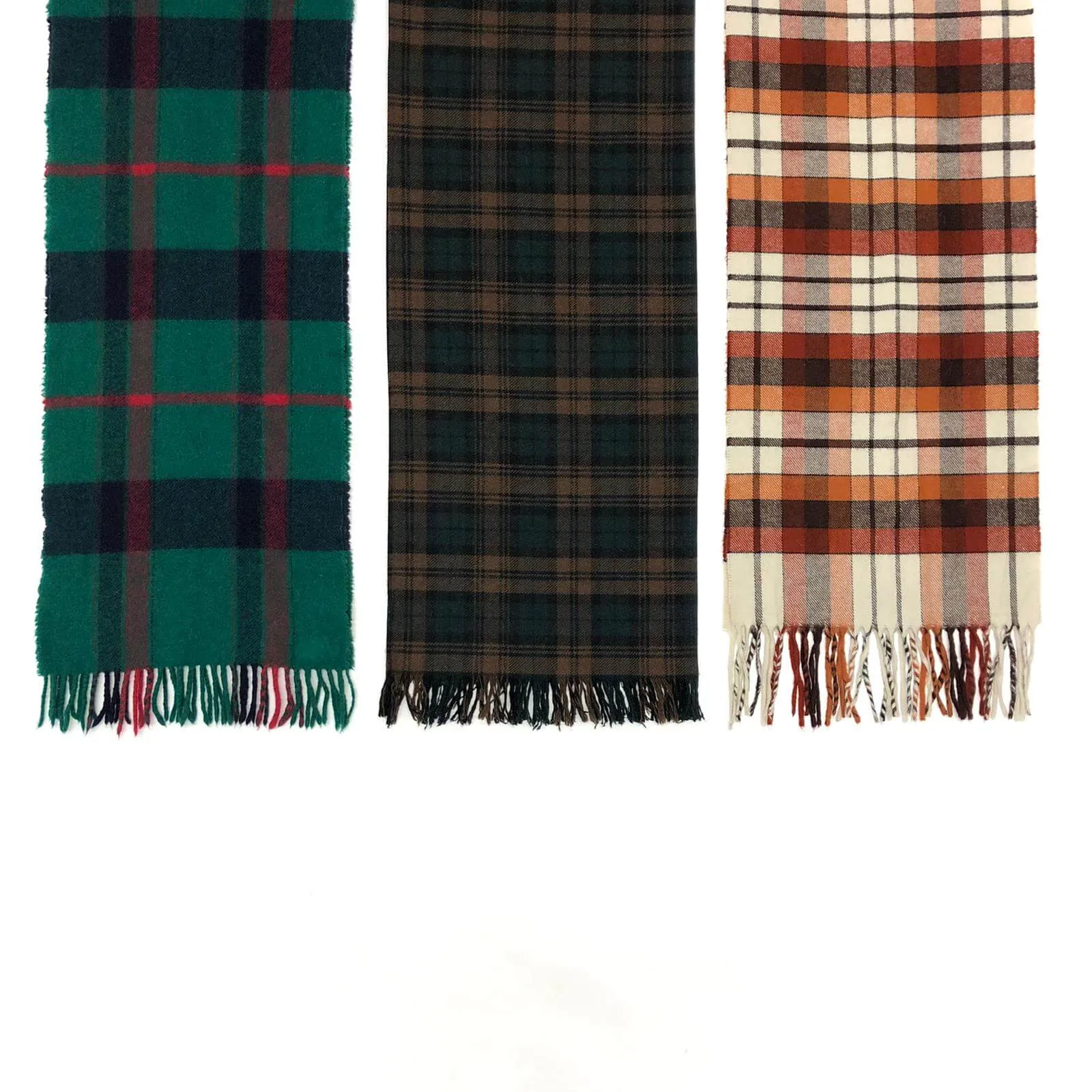 Vintage Checked Scarves