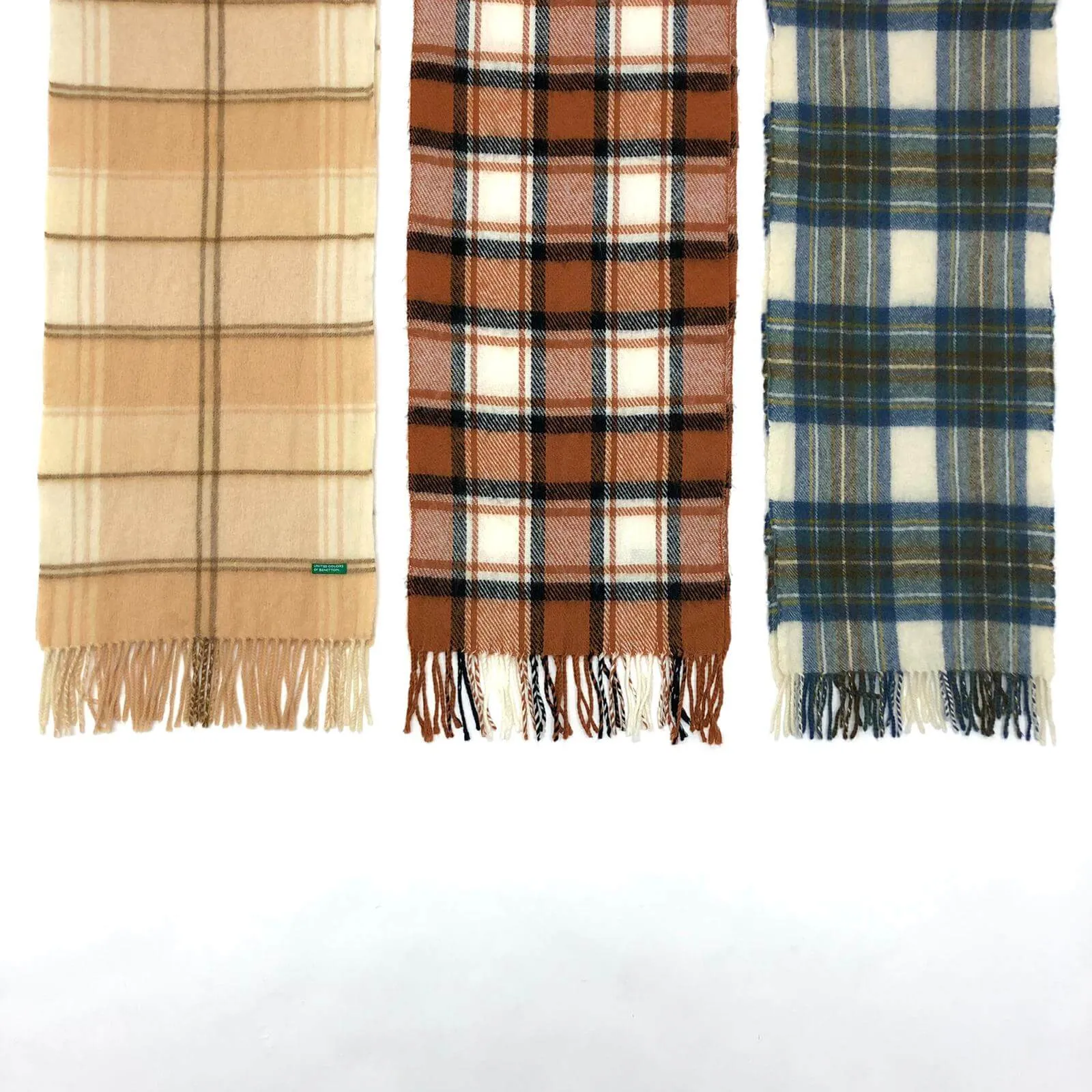 Vintage Checked Scarves