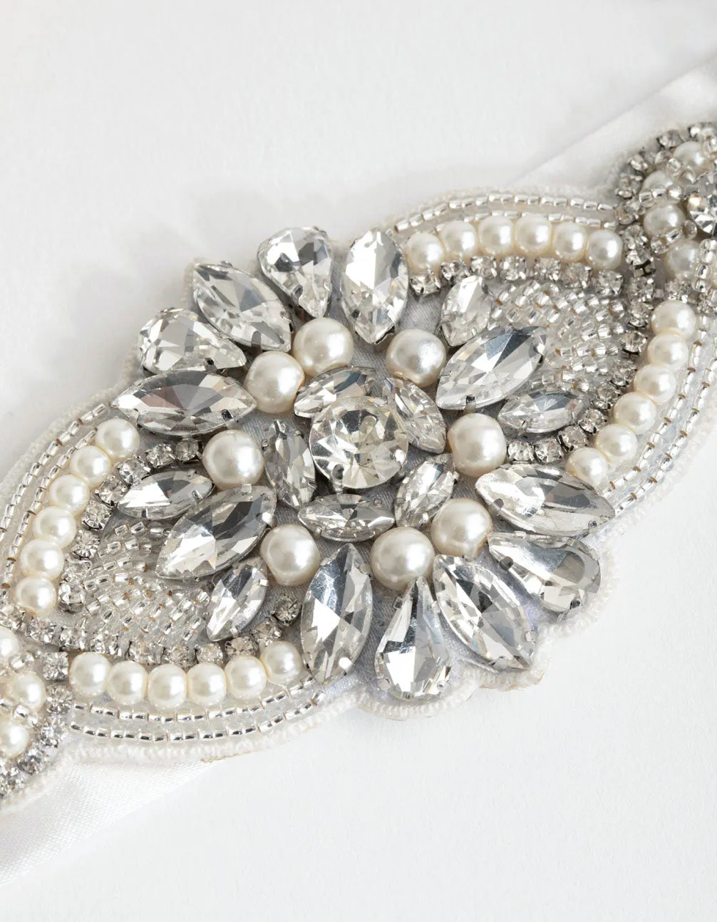 Vintage Look Beaded Detail Sash