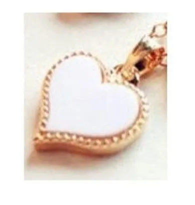 White Heart Necklace