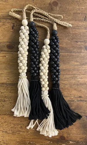 Wooden Beaded Tassel