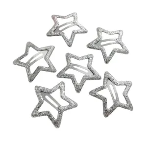 Y2K Glitter Star Hair Clips