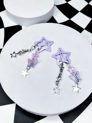 Y2K HAIR CLIPS - PURPLE